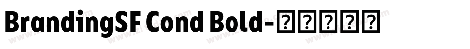 BrandingSF Cond Bold字体转换